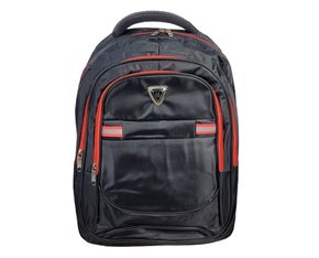 Mochila Unissex Adulto Alça Reforçada CHL7073 CHL Preto e Vermelho
