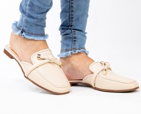 Mule Feminino Adulto 5722.109 Moleca Creme