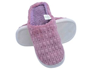 Pantufa Canelada Unissex Adulto QF-126 Center Lilás