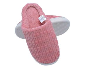 Pantufa Canelada Unissex Adulto QF-126 Center Rosa