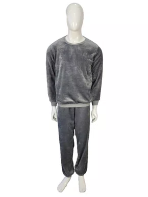 Pijama Fleece Masculino Adulto 5810 Kanto Dos Sonhos Chumbo