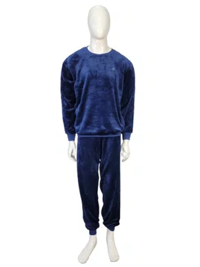 Pijama Fleece Masculino Adulto 5810 Kanto Dos Sonhos Marinho