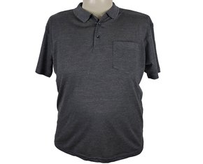 Camisa Polo Masculina Manga Curta Tamanho Especial PMI-102 Code Blue Cinza Escuro