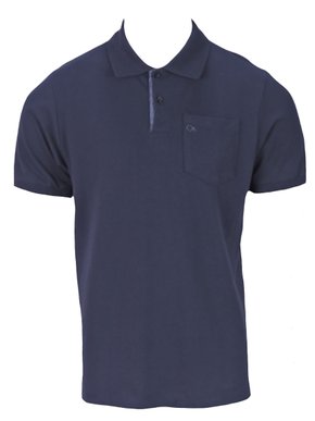 Polo Manga Curta Masculina Adulta Com Bolso 7000002 Ogochi Marinho