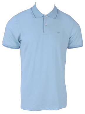 Polo Manga Curta Masculino Adulto Sem Bolso Casual Slim 007464015 Ogochi Azul