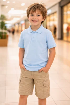 Polo Tradiconal Infantil Masculina 1000064995 Malwee Azul