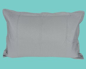 Porta Travesseiro Elegance Liso Habitat Cinza