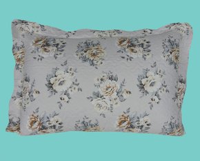 Porta Travesseiro Elegance Prints Estampado Floral Habitat Off White