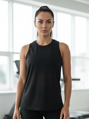 Regata Aero Dry Feminina 70352 Estilo Do Corpo Preto