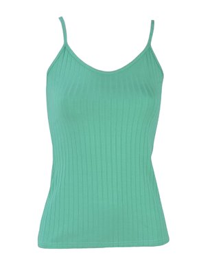 Regata Básica Canelada Feminina Adulto 1000050617 Malwee Verde