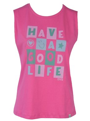 Regata Feminina Com Estampa Frontal 23.01.0055 Over Girls Pink