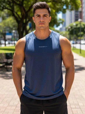 Regata Machão Dry Tamanho Especial  Masculina 63270 Mormaii Marinho Mesclado