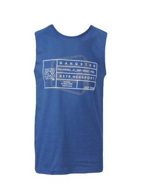 Regata Machão Masculina Adulto Com Detalhe Logo 13.07.0320 Gangster Azul