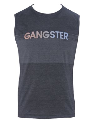Regata Machão Masculina Adulto Com Estampa 13.07.0314 Gangster Grafite