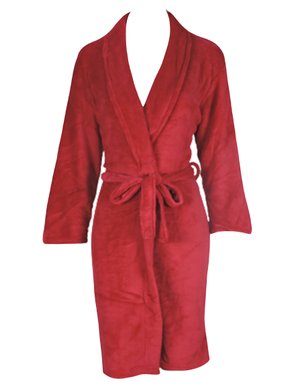 Roupão Unissex Adulto Microfibra Attuale Cortex Vermelho