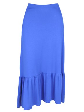 Saia Midi Feminina Adulto Detalhe Babado V582M Vila Flor Royal