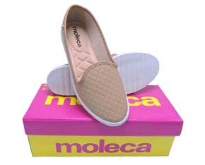 Sapatilha Napa Matelassê Feminina Adulto 5748.100 Moleca Nude