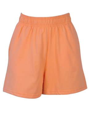 Shorts Em Moletinho Feminino Adulto 1.703420 Lecimar Laranja