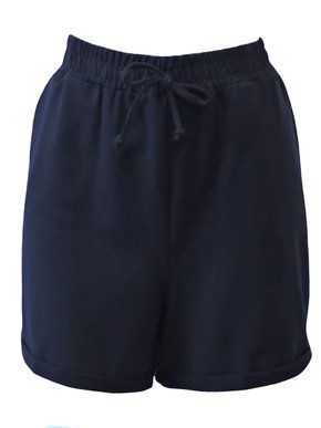 Shorts Feminino Adulto Detalhe Dobra V513M Vila Flor Preto
