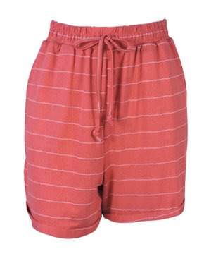Shorts Feminino Adulto Detalhe Dobra V513M Vila Flor Vermelho