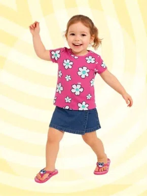 Shorts Saia Jeans Bebê 1/3  6044 Maliinha Jeans Médio