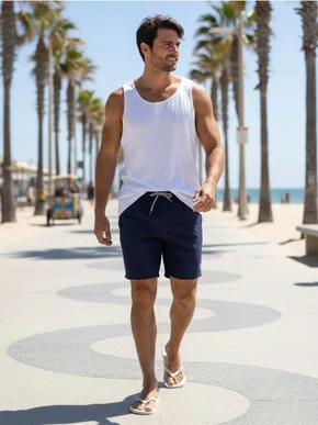 Shorts Volley Masculino 30553 Fatal Preto