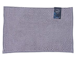 Tapete De Bolinha Para Banheiro Antiderrapante 38X58CM BATH4060 Texfine Cinza
