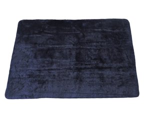 Tapete De Pelo 100% Poliéster 1,30m X 2,00m Texfine Têxtil Marinho