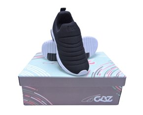 Tênis Calce Fácil Masculino Juvenil G-274 Gibizinho Preto