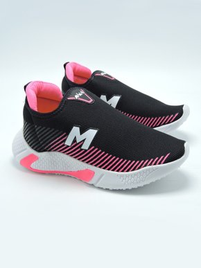 Tênis Feminino Infantil MP2113 Minipé Preto e Pink