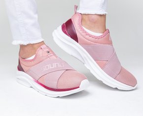 Tênis Jogging Feminino Adulto Em Nylon Com Solado Em PVC ST810 Sound Rose
