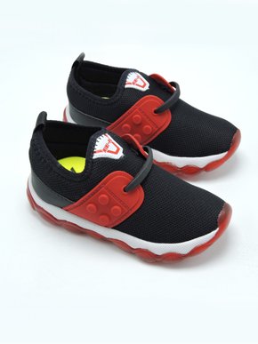 Tênis Masculino Bebê MP2122S Minipé Preto e Vermelho