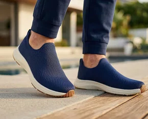 Tênis Masculino Calce Fácil 103RX-A Zeuz Off, Marinho e Verde