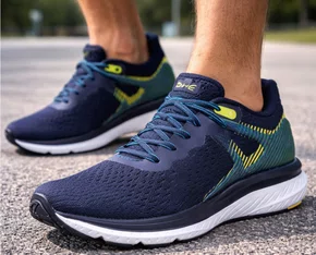 Tênis Masculino Esportivo Fila Arrow 11J640X  Marinho,Azul e Limão