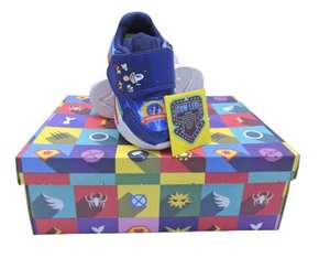 Tênis Masculino Infantil Com Led Estampa Sonic MP2410 Mini-Pé Royal