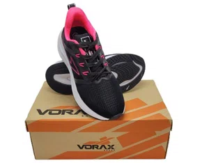 Tênis Unissex Adulto em Nylon Sintético 130BF90 Vorax Preto e Pink