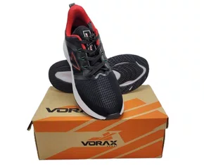 Tênis Unissex Adulto em Nylon Sintético 130BF90 Vorax Preto e Vermelho