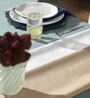 Toalha De Mesa Retangular 1,40m X 2,10m Evan Karsten Branco