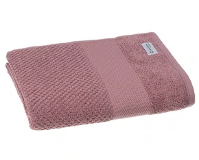 Toalha De Rosto 100% Algodão Boucle 50cm X 70cm Cavhome Rosa Chá