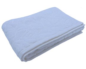 Toalha De Rosto Jacquard 50 X 70 Soraya Bouton Branco