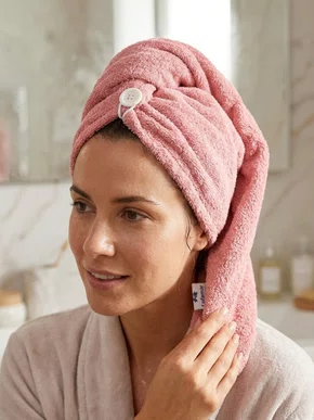 Touca Para Cabelo 100% Algodão 13500 Lufamar Rosa