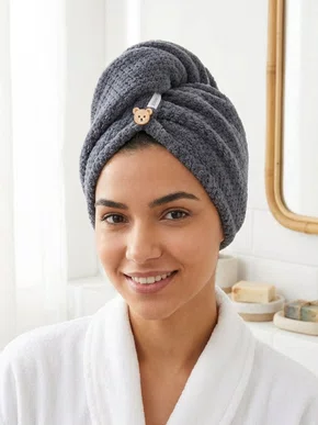 Touca Para Cabelo Power Sec 57232 Laço Home Cinza Escuro