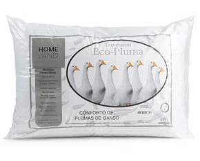 Travesseiro Eco-Pluma Conforto Plumas De Ganso Sintético 70X50 ( Home Land ) Texfine