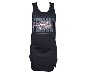 Vestido Feminino Adulto Regata Estampa Femme F17100 Preto