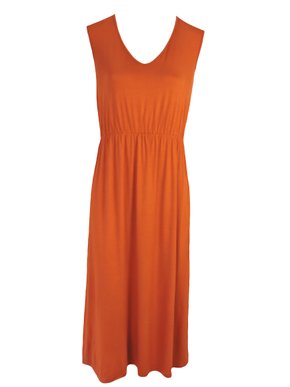 Vestido Midi Regata Plus Size V590M Vila Flor Telha