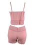 Baby Doll Feminino Adulto Liso De Liganete E Renda 415 Versally Rosé