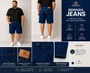 Bermuda Jeans Masculina Plus Size Newfriend Azul