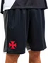 Bermuda Masculina Adulto do Vasco Teia 200733602 Braziline Preto e Cinza