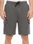 Bermuda Masculino Adulto Moletom Cargo 17.05.0313 Gangster Cinza