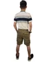 Bermuda Masculino Adulto Moletom Cargo 17.94.0108 Gangster Marrom